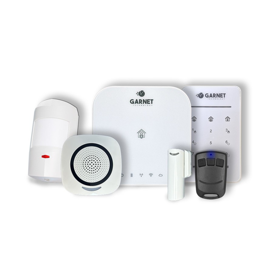 GARNET KIT ALARMA 32 ZONAS INALAMBRICAS CON  TECLADO INALAMBRICO, SIRENA INT, 1 DGW-500, 1 TX-500 Y DGM-300