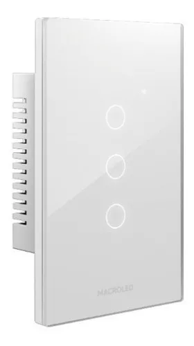 MACROLED ROMA TECLA SMART BLANCA 3 CANALES AC110-240V MAX 10A 