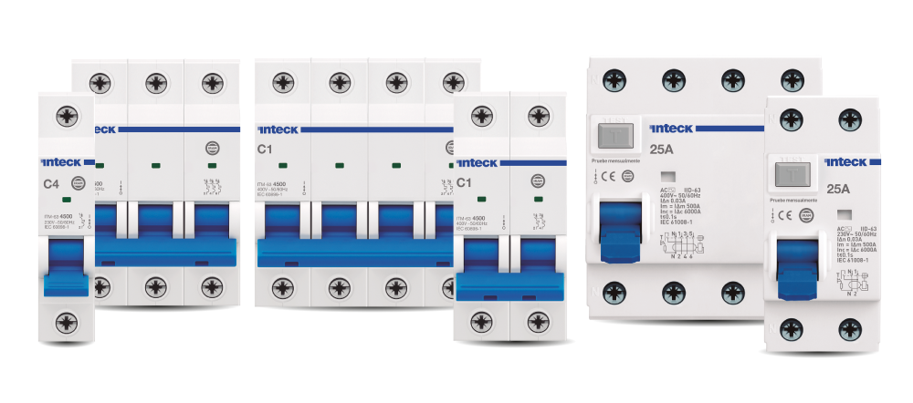 INTECK DIFERENCIAL 4X40A 30MA CLASE AC 6 KA 