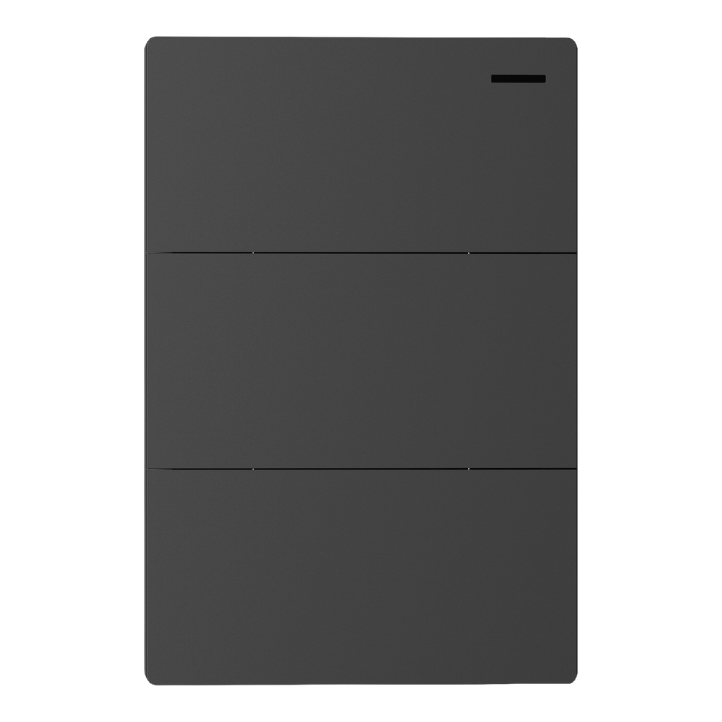 MACROLED TECLA MILAN GRIS 3 CANALES 2 VÍAS 10A MÁXIMO BASTIDOR METÁLICO