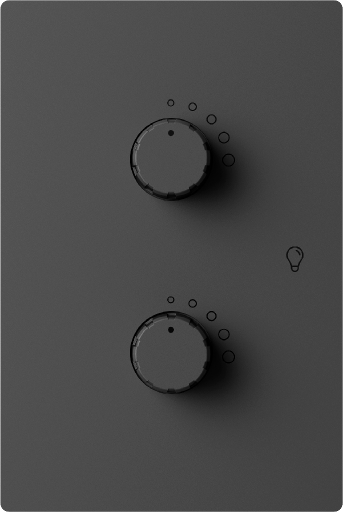 MACROLED DIMMER LED DOBLE MONACO GRIS