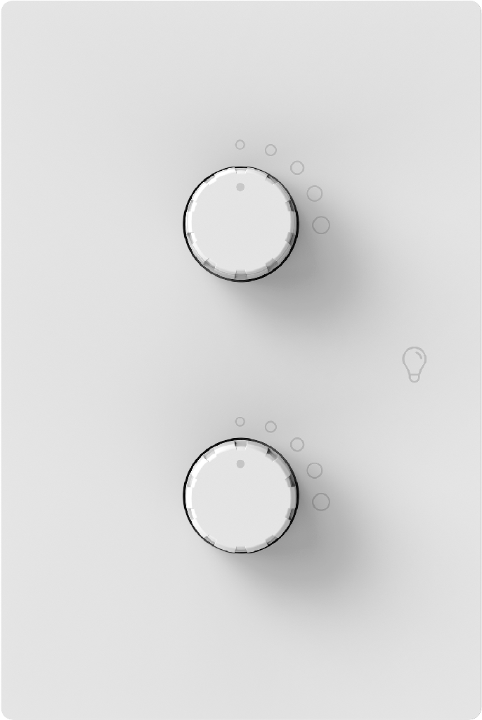 MACROLED DIMMER LED DOBLE MONACO BLANCO