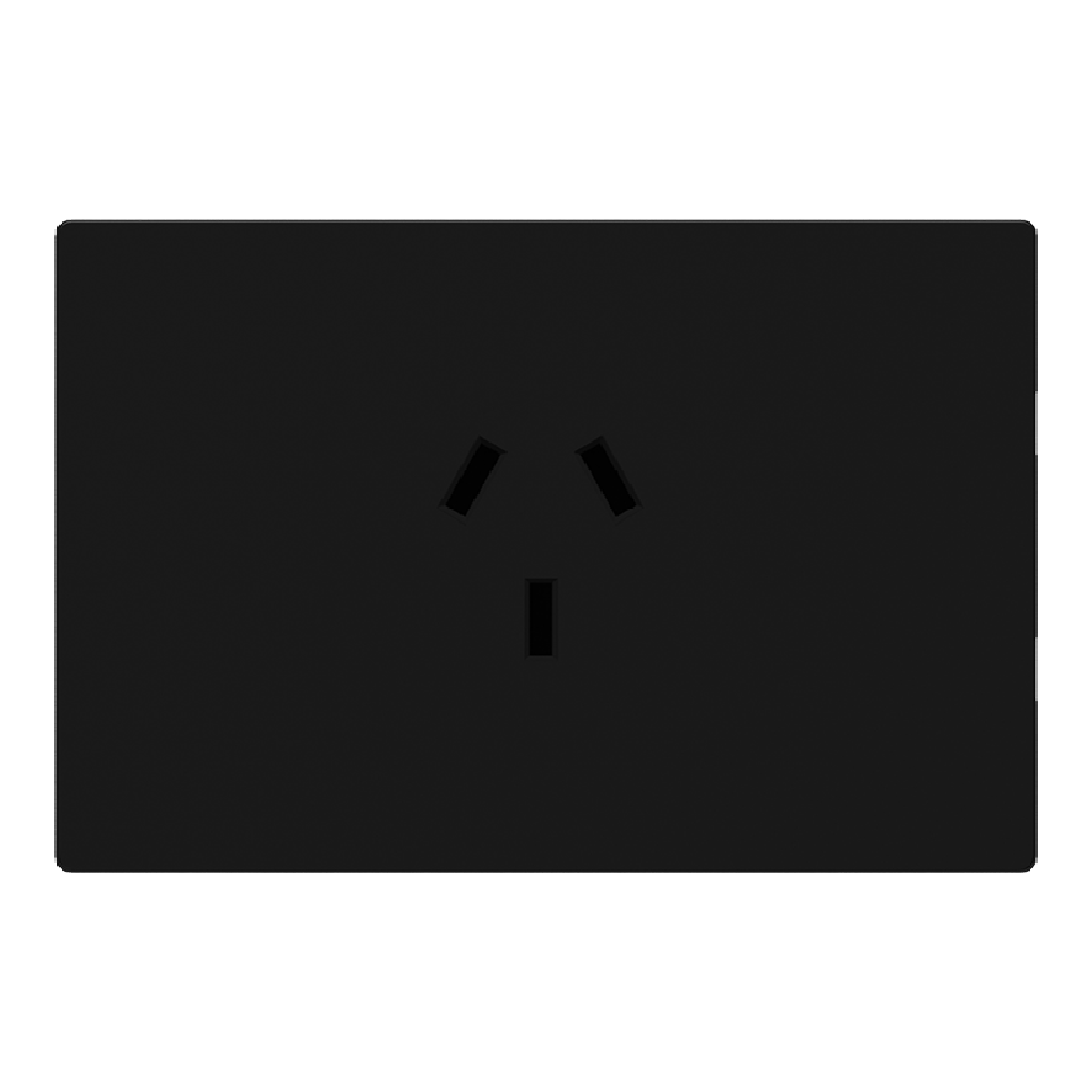 MACROLED TOMACORRIENTE MILAN NEGRO, 20A MÁXIMO, BASTIDOR METÁLICO