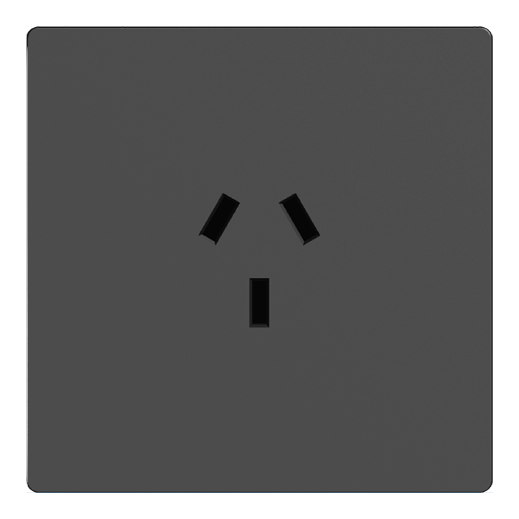 MACROLED TOMACORRIENTE MIGNON MONACO GRIS,10A MÁXIMO, BASTIDOR METÁLICO