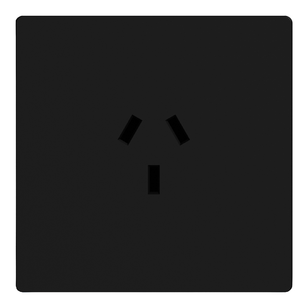 MACROLED TOMACORRIENTE MIGNON MILAN NEGRO,10A MÁXIMO, BASTIDOR METÁLICO