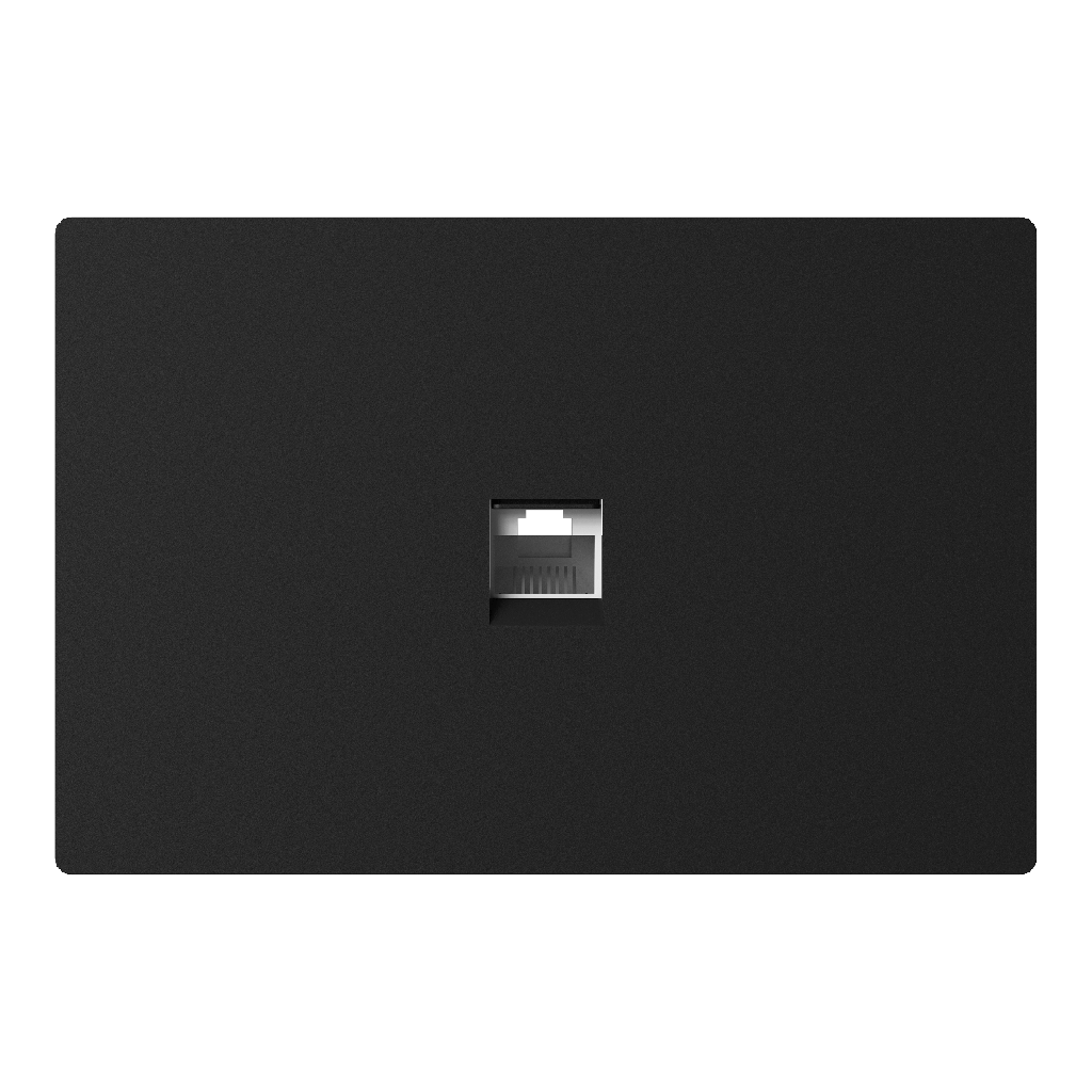 MACROLED CONECTOR DE RED MONACO NEGRO RJ45