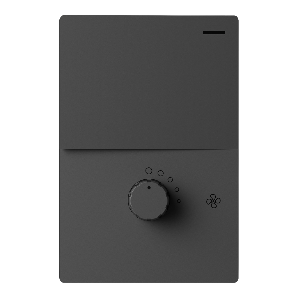 MACROLED TECLA  Y DIMMER VENTILADOR MILAN GRIS, 1 CANAL, 10A MÁXIMO, 1 DIMMER, BASTIDOR METÁLICO  