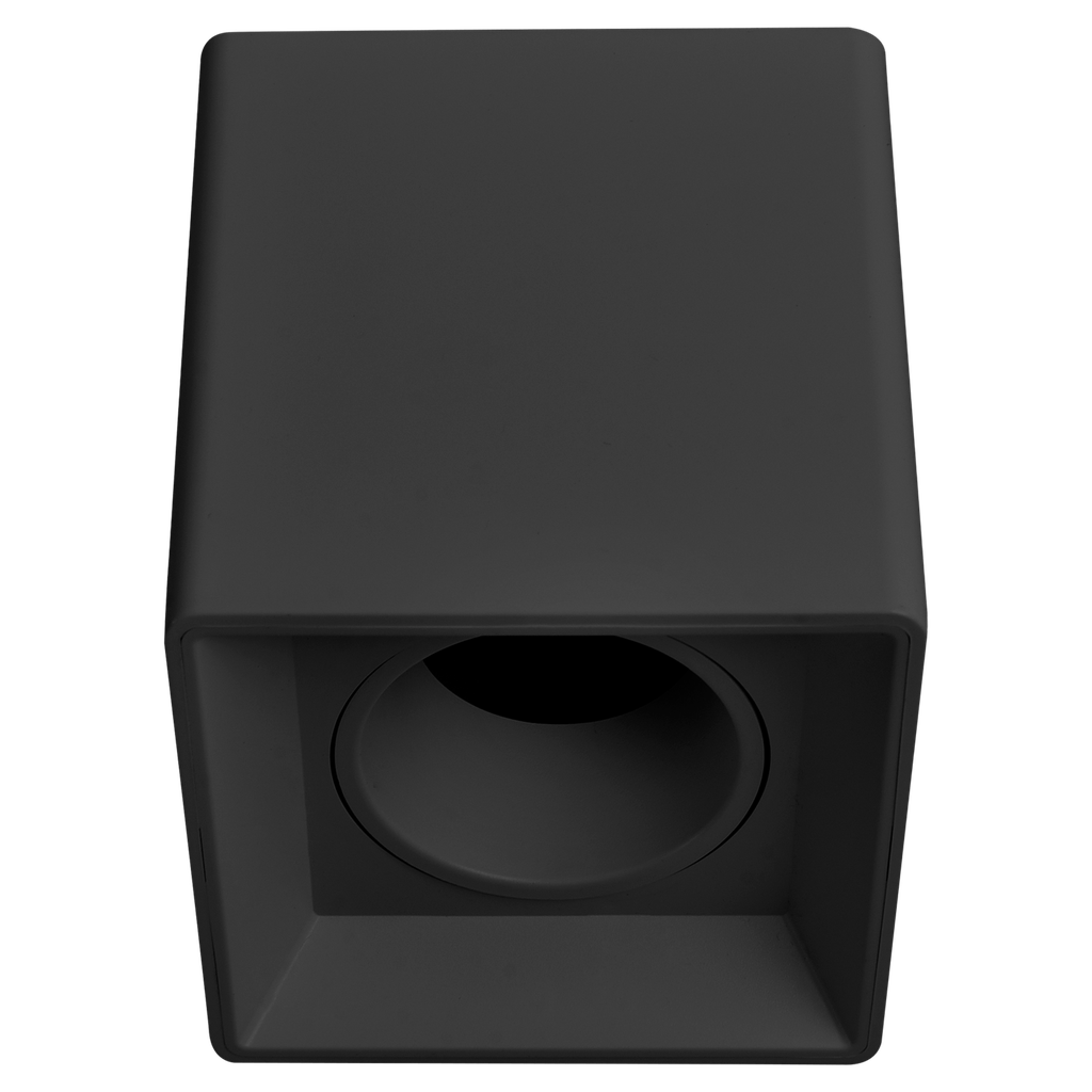 MACROLED ARTEFACTO PLAFON CUADRADO DICRO X1 MOVIL PC NEGRO RANURADO