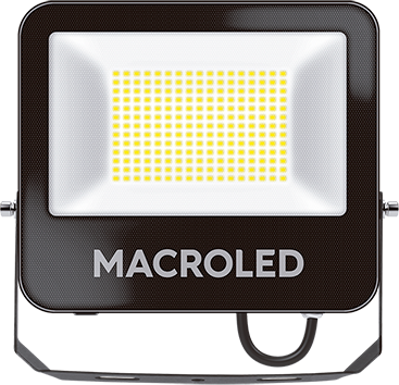 MACROLED REFLECTOR LED 100W AC100-240V CALIDO 3000K BRAZO 45°