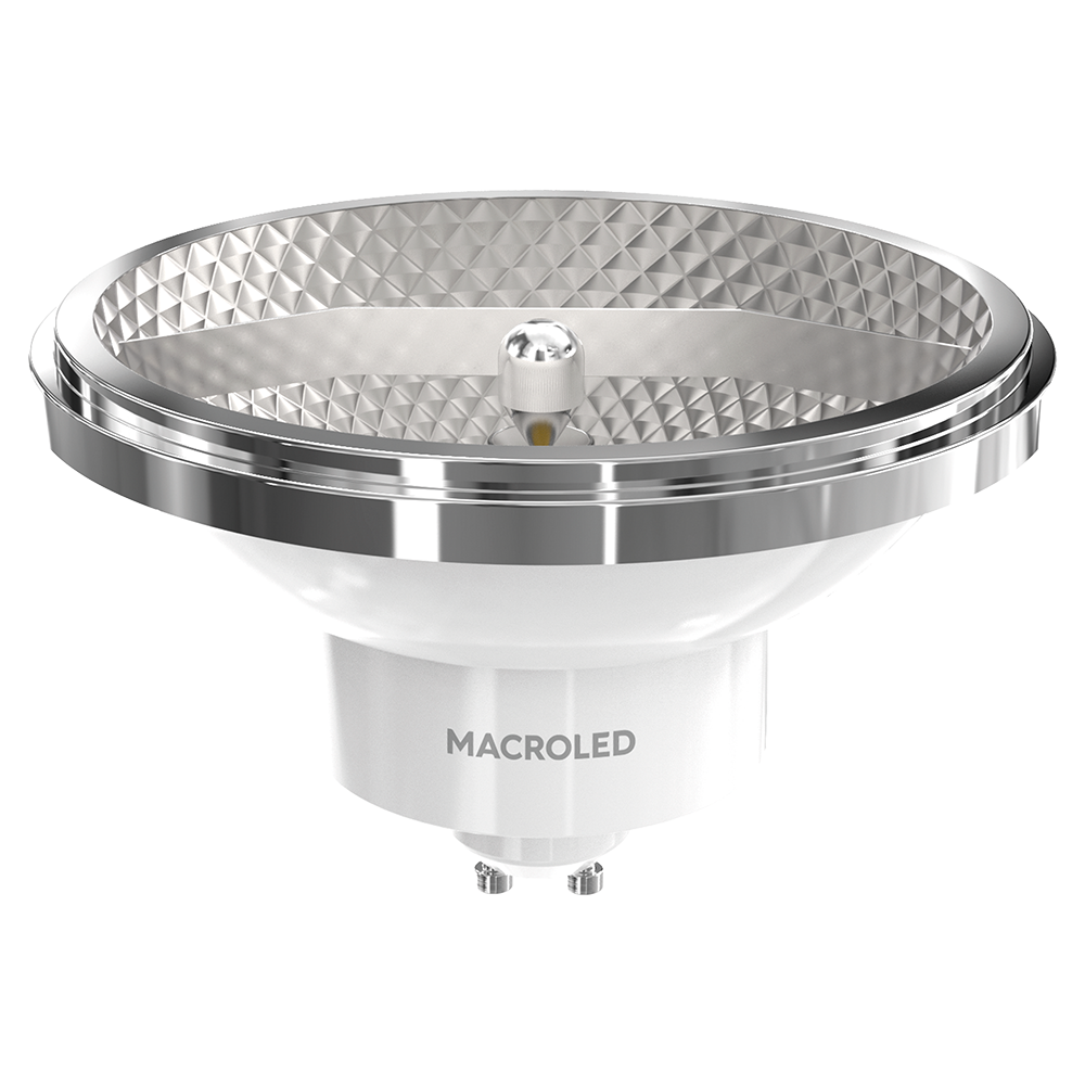MACROLED AR111 11W GU10 COB NO DIM AC100 CALIDO 2700K 12° 950LM 