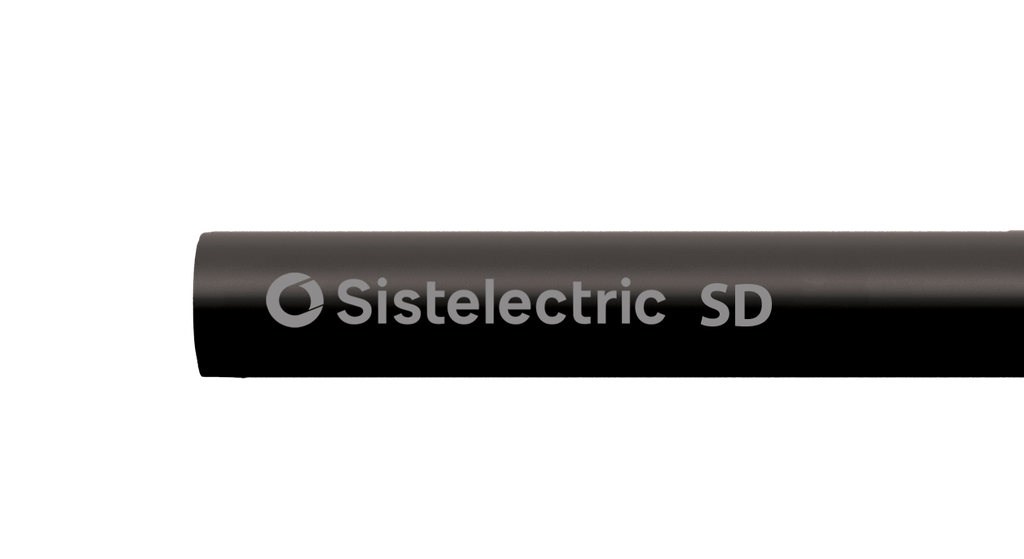GENROD TUBO RÍGIDO SISTELECTRIC NEGRO SD Ø20MM X 3 MTS NERA