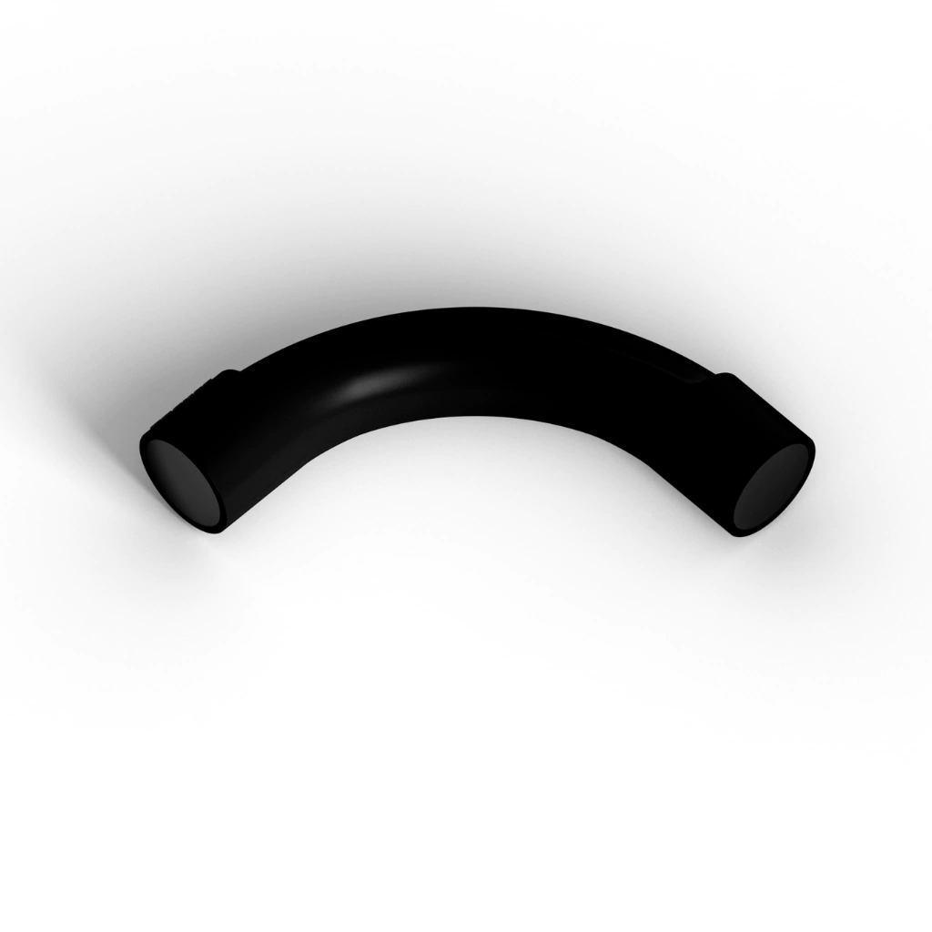 GENROD CURVA PARA TUBO NEGRA 25MM SISTELECTRIC NERA 