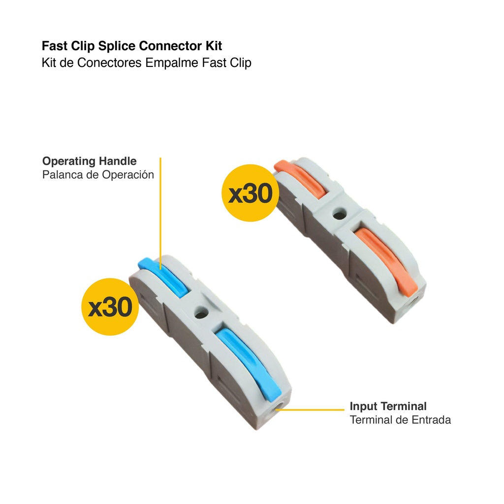 DEMASLED CONECTOR DE EMPALME FAST CLIP 1 EN 1 SALIDA
