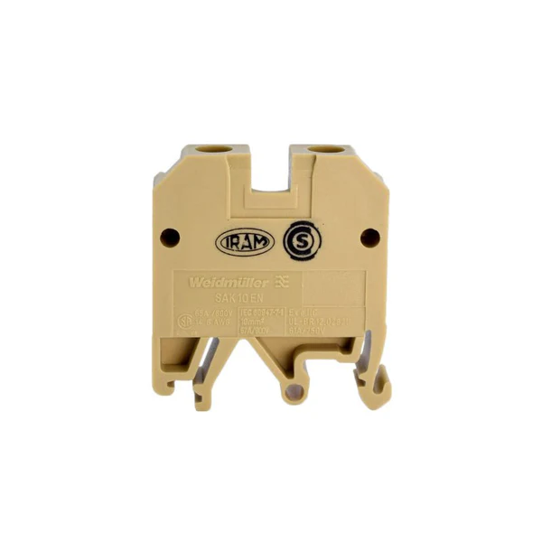 WEIDMULLIER BORNE DE PASO 4MM BEIGE  