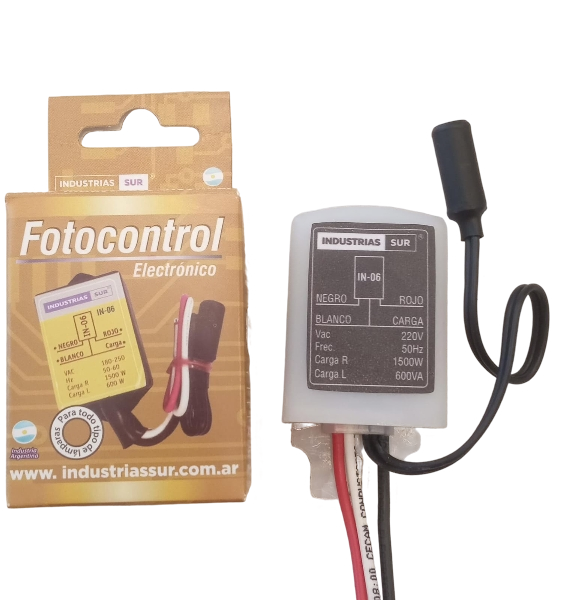 SUR FOTOCONTROL OCULTABLE T/TIPO LAMP 10 A