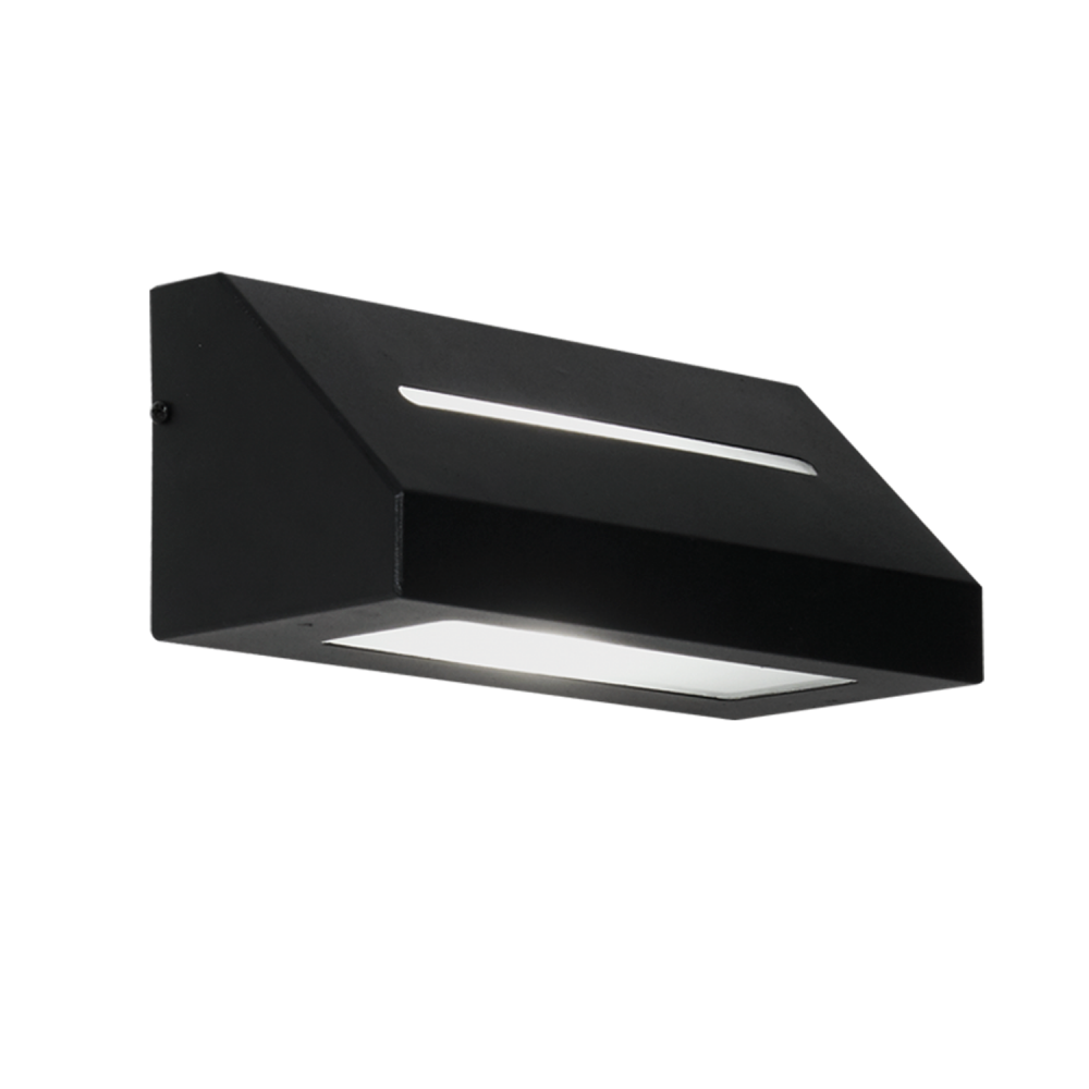 FERROLUX APLIQUE DIFUSOR UNIDIRECCIONAL MONACO RECTANGULAR E27 NEGRO TEXTURADO