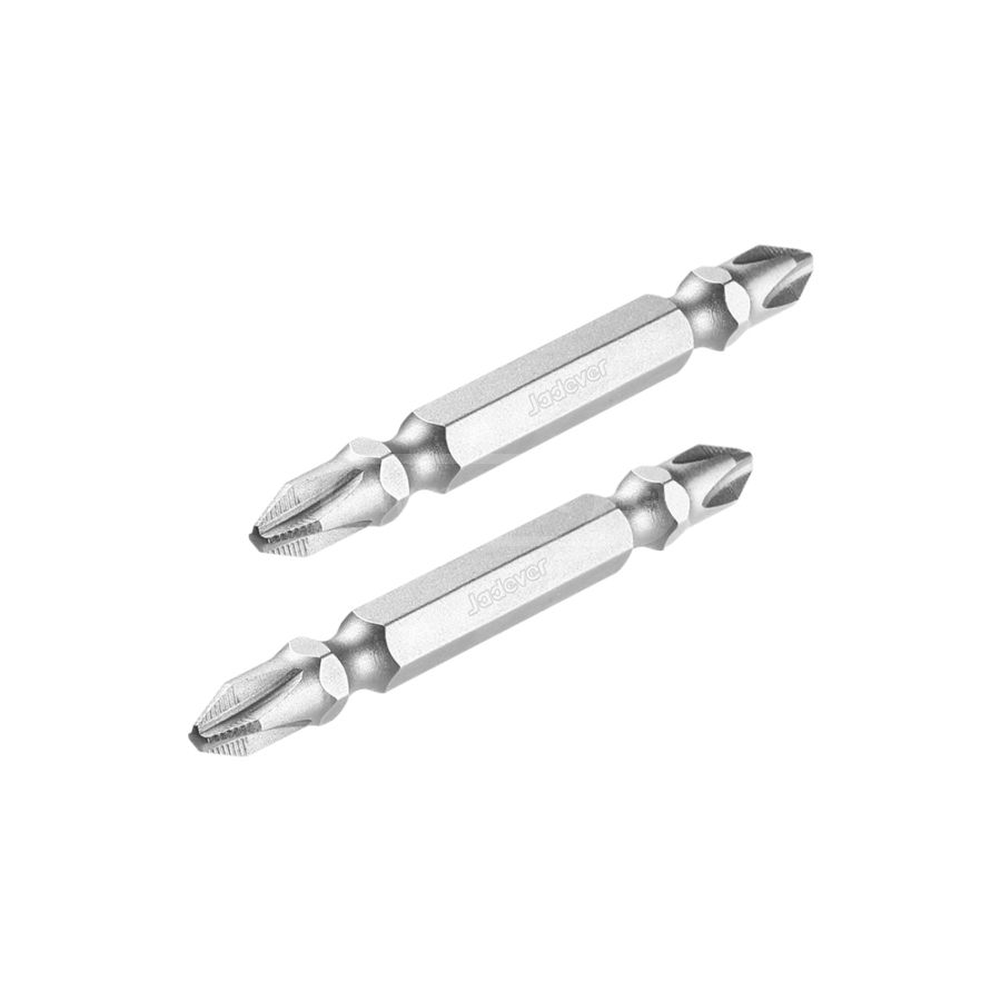 JADEVER PUNTAS DE DESTORNILLADOR - PH2 + PH2 X 65MM- 2 PIEZAS/JUEGO - AC.CR-V ENDURECIDO Y REVENIDO