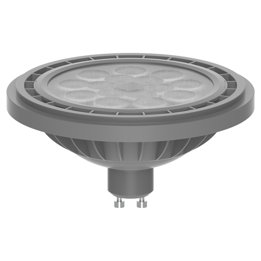 MACROLED AR111 ECO GRIS 15W GU10 CALIDO 2700K 25° DIMERIZABLE AC 200-240V
