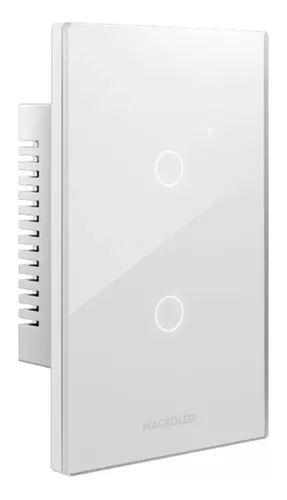 MACROLED TECLA SMART ROMA MACROLED, 2 CANAL, AC 100-240V, 7A MAX. BLANCO