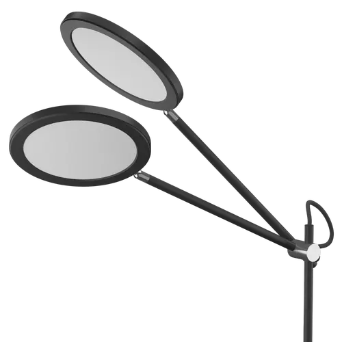 MACROLED LAMPARA LED VELADOR NEGRO, 18W 1000LM, AC100-240V, RA>90, 3 TEMP COLOR, DIMEABLE, MEMORIA ULTIMA FUNCION, SENSOR MOVIMIENTO, LUZ NOCTURNA