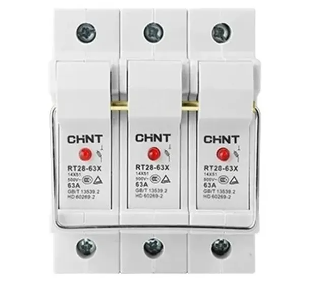 CHINT BASE FUSIBLE BIPOLAR CON LED 14X51 63A 