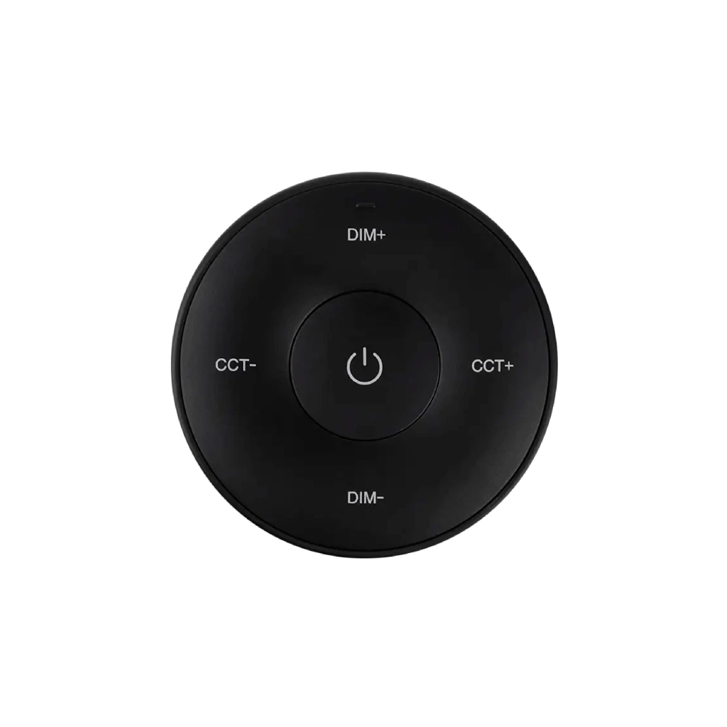 DEMASLED MINI CONTROL REMOTO DIMMER CON BASE MAGNETICA 3V 2.4 GHz, NEGRO