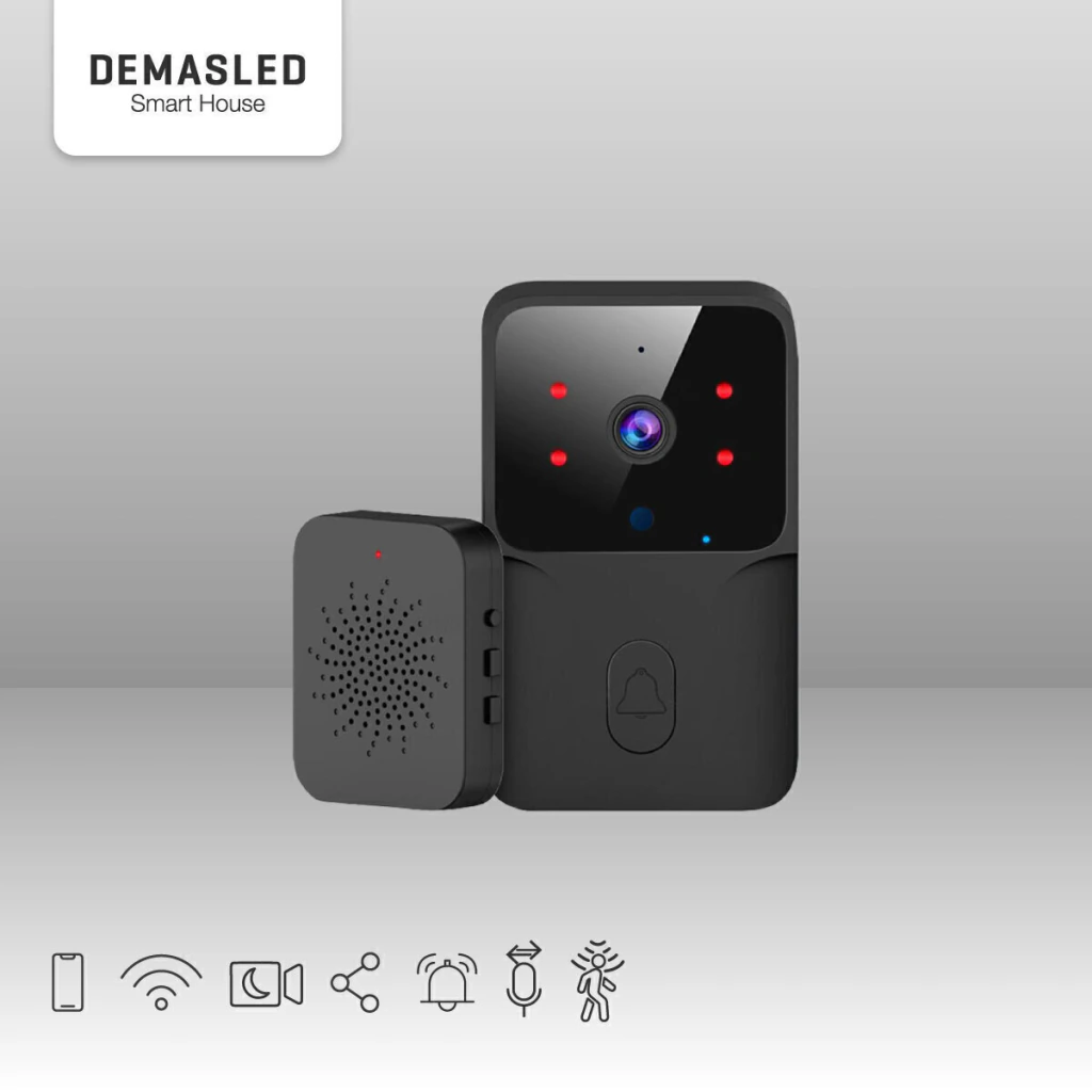 DEMASLED PORTERO SMART CON CAMARA 480P, 800mAH