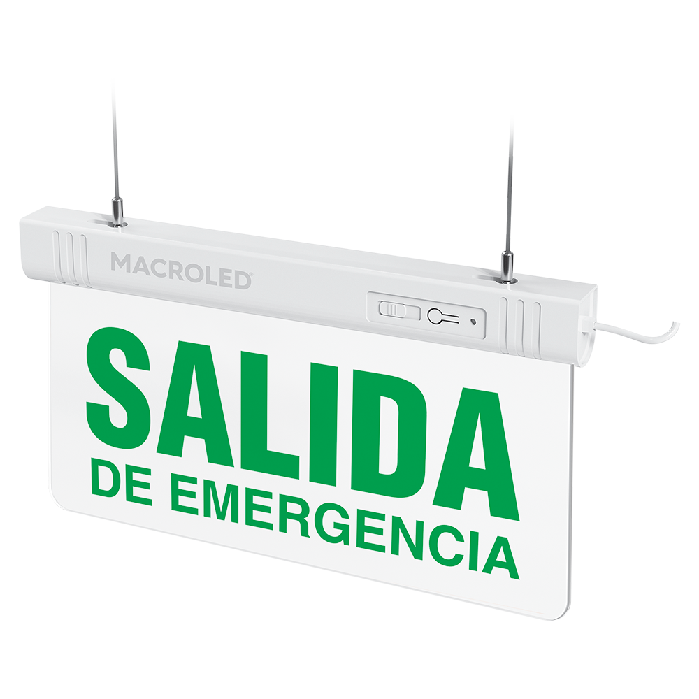 MACROLED CARTEL DE SALIDA DE EMERGENCIA LUMINOSO (SALIDA EMERGENCIA) 