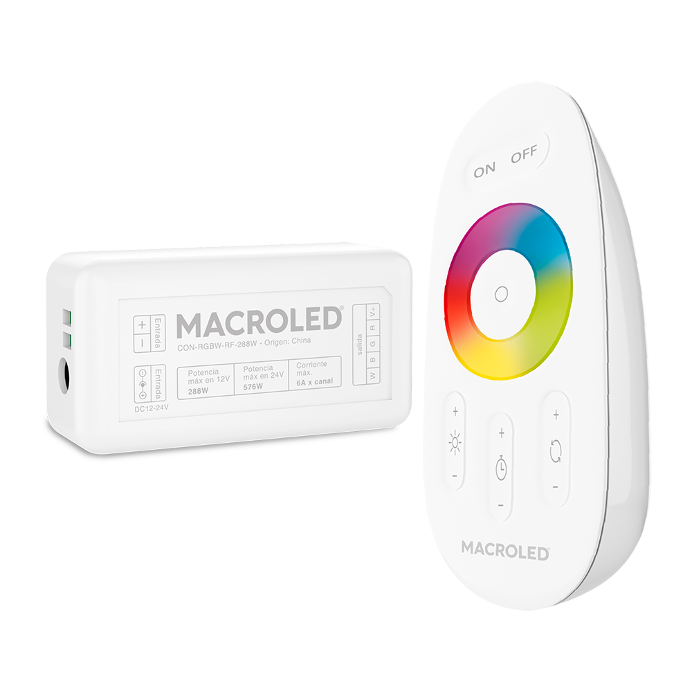 MACROLED CONTROLADOR RGB RADRIOFRECUENCIA OUTPUT 288/576W DC12/24V 2.4G