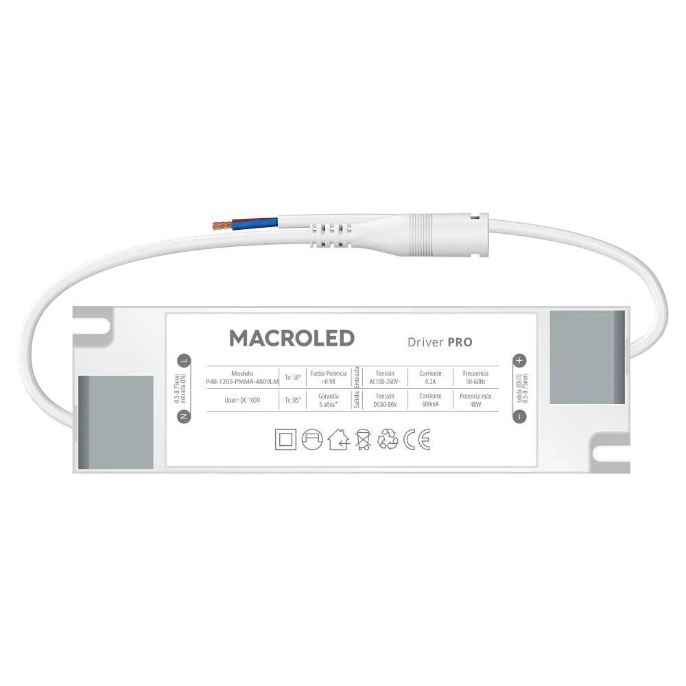 MACROLED DRIVER PANEL LED 30X120 48W AC85 - 265V