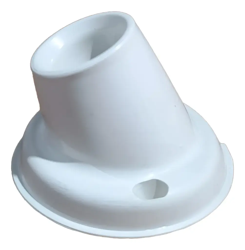 EUROLED RECEPTACULO CURVO BLANCO