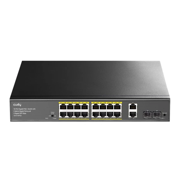 CUDY SWITCH POE 24 PUERTOS GIGABIT + 2 UPLINK GIGA + 2SFP