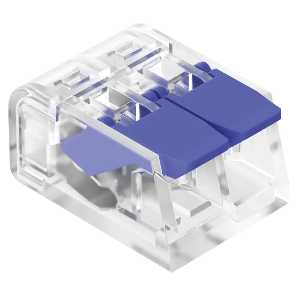 INTECK BORNERA DE EMPALME DE 2 POLOS, 1 VIA ELECTRICAS, 450VM, 32A MAX, 0.2-4MM PACK X 10