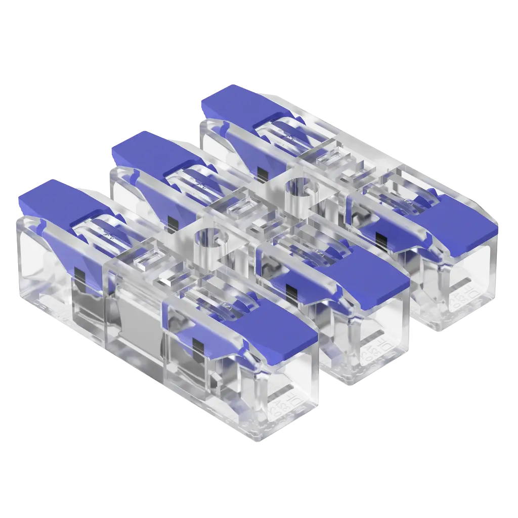 INTECK BORNERA DE EMPALME DE 3 POLOS, 3 VIAS ELECTRICAS, 450VM, 32A MAX, 0.2-4MM CONEXION ENFRENTADA 