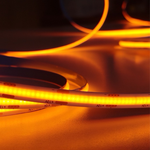 [AL11] ALINS TIRA LED COB 12V-8MM-480LEDS/M  IP20 ROLLO 5 METROS NARANJA