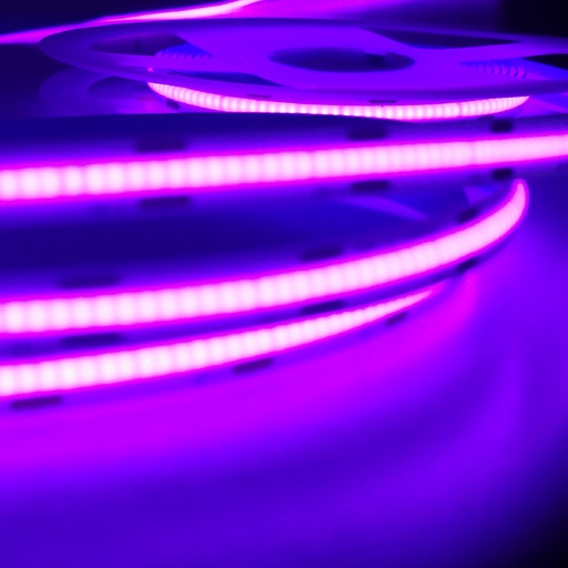[AL8] ALINS TIRA LED COB 12V-8MM-480LEDS/M  IP20 ROLLO 5 METROS VIOLETA