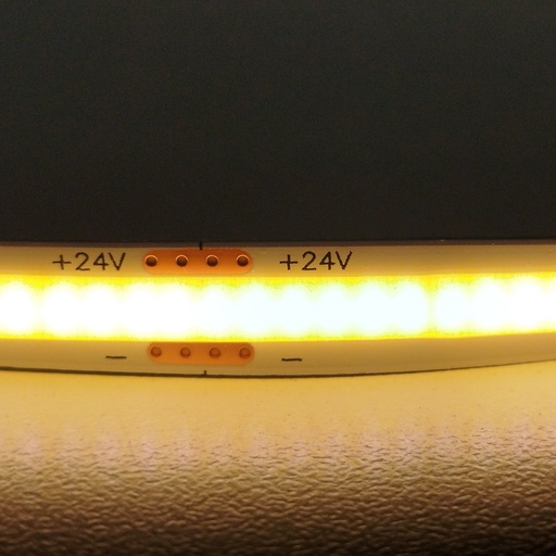 [AL13] ALINS TIRA LED COB 24V-8MM-480LEDS/M IP20 ROLLO 10 METROS BLANCO CALIDO