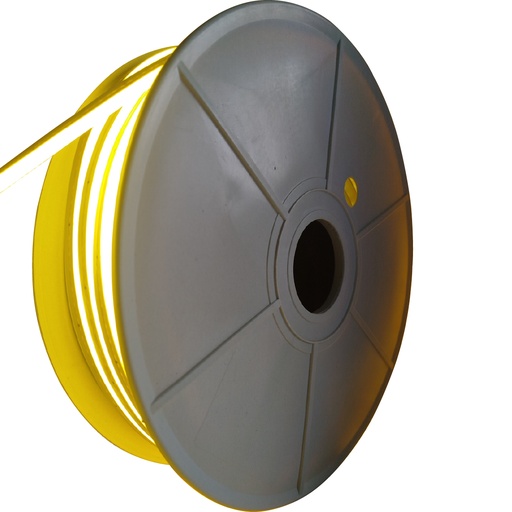 [AL44] ALINS TIRA NEON 24V 6x12MM ROLLO DE 50 METROS AMARILLO LIMON