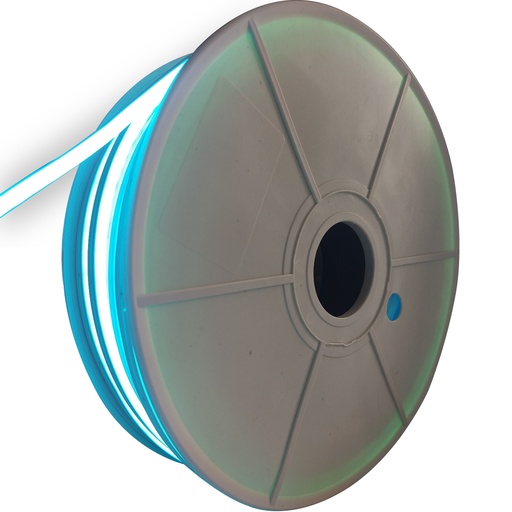 [AL46] ALINS TIRA NEON 24V 6x12MM ROLLO DE 50 METROS AZUL FRIO