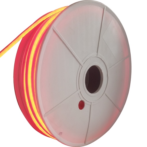 [AL51] ALINS TIRA NEON 24V 6x12MM ROLLO DE 50 METROS ROJO