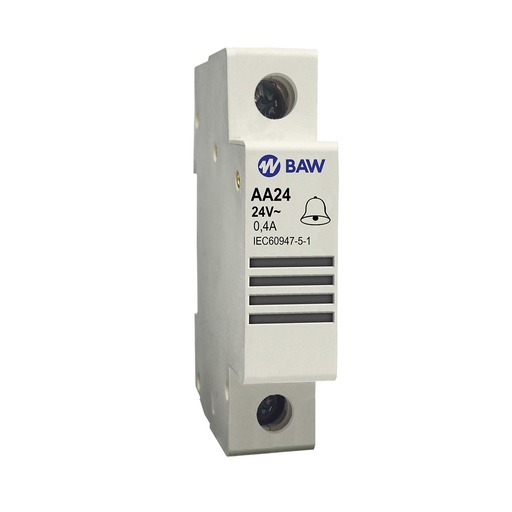 [AA24] BAW CAMPANILLA EN 1 MÓDULO DIN BOBINA: 24V 50HZ