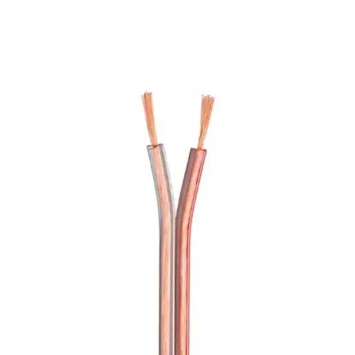[CR100] CABLEFACTORY CRISTAL 2X1 MM X METRO