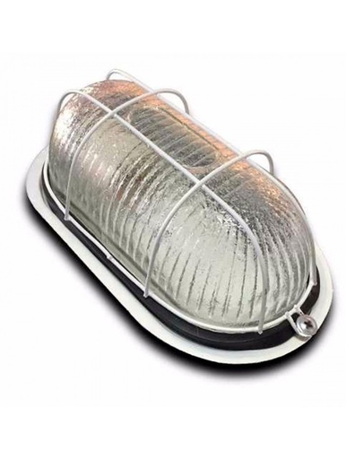 [772] CALU TORTUGA CHAPA OVALADA 100W BLANCA