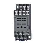[843993] CHINT BASE RELE AUXILIAR RS-NXJ 7A - 4 INVERSORES - IP00 - SOPORTE P/ RIEL DIN