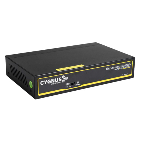 [S100460S2] CYGNUS SWITCH CCTV ETHERNET POE+4 PUERTOS + 2 UPL