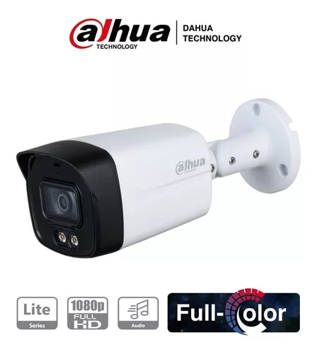 [HFW1239] DAHUA CAMARA HDCVI BULLET 2MPX FULL COLOR MIC. HFW1239TLP 2.8MM