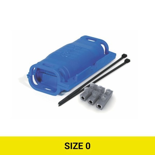 [SH 0315] DAISA SHARK CAJA EMPALME C/ GEL C/3 BORNE TAM 0 P/ CABLE 0.5 HASTA 1.5 MM2