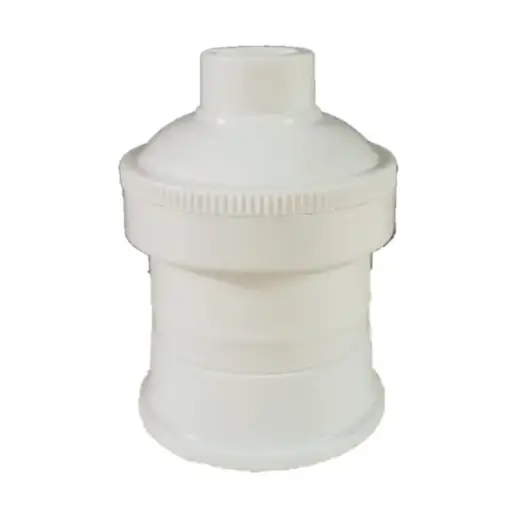 [251] DAVIPLAST PORTALAMPARA 3 PIEZAS E27 BLANCO