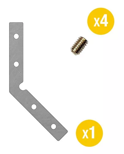 [peracc-41L-135] DEMASLED CONECTOR PARA PERFILES DE ALUMINIO, FORMA DE "L", 135 GRADOS