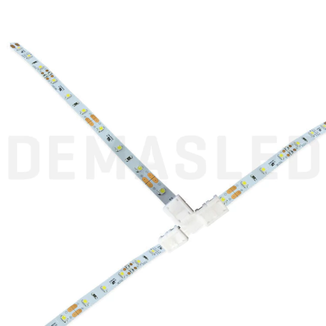 [CNC-54] DEMASLED CONECTOR T BIPOLAR PARA TIRAS LED SMD3528-SMD2835 MONOCROMÁTICAS